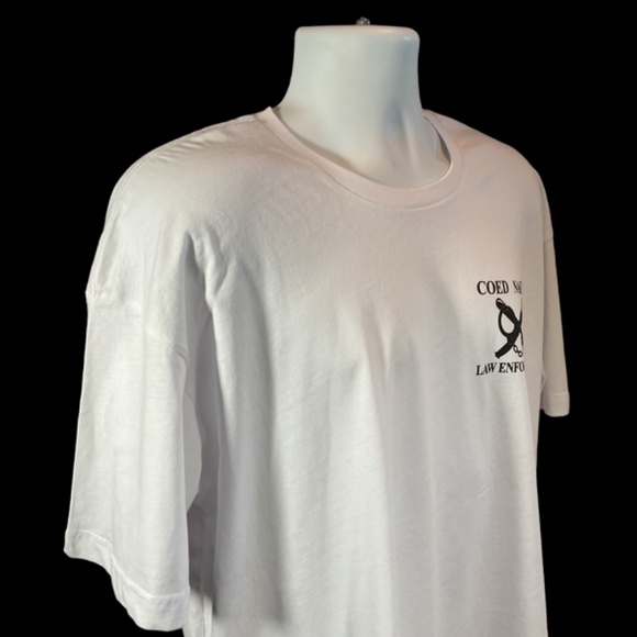 Coed Naked Law Enforcement Graphic Tee Shirt NWOT - Picture 5 of 7